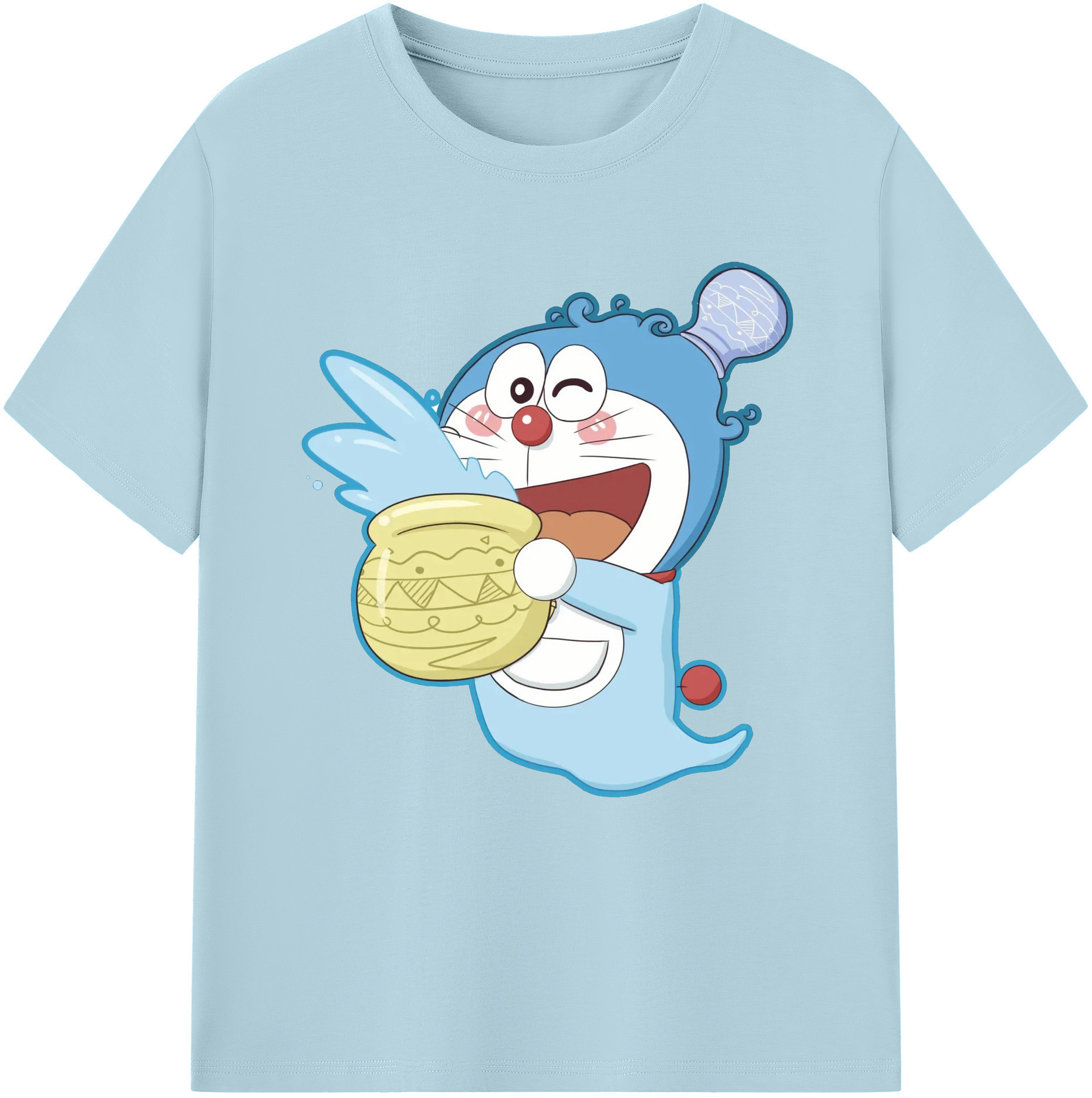（画像用） ドラえもん Doraemon 綿100％半袖Tシャツ（フロントプリント）
